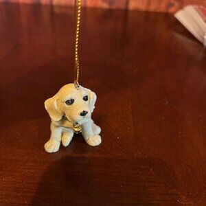 Gisela Graham Yellow Labrador Puppy christmas Ornament‎ With Bell dog lover gift